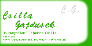 csilla gajdusek business card